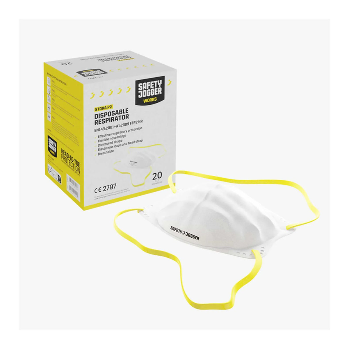 STORA Mondbescherming stofmasker Safety Jogger
