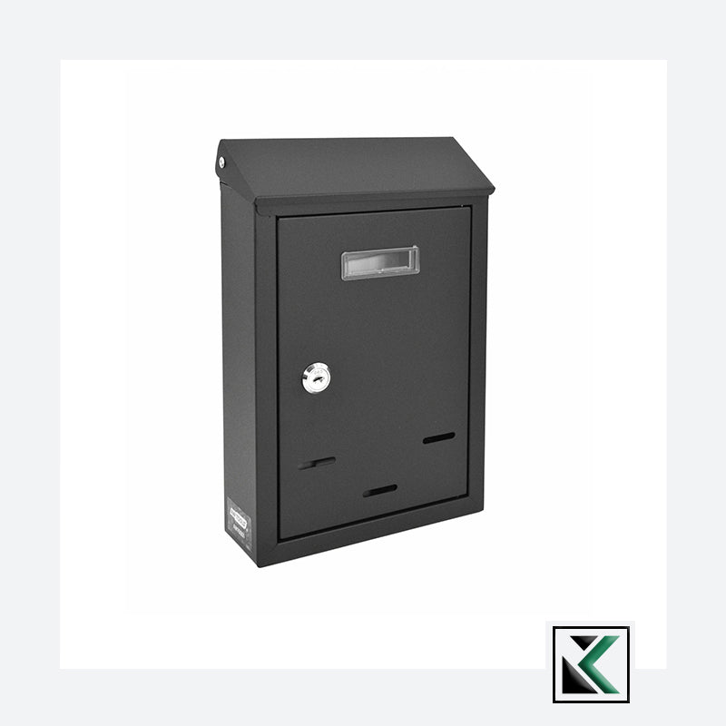 Schuine metalen muurbrievenbus 05 / 300x230x85mm