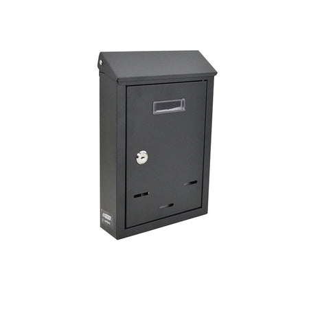 Schuine metalen muurbrievenbus 06 300x230x85mm