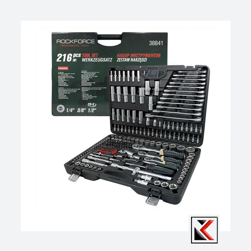Sleutelset Rockforce 216 dlg.