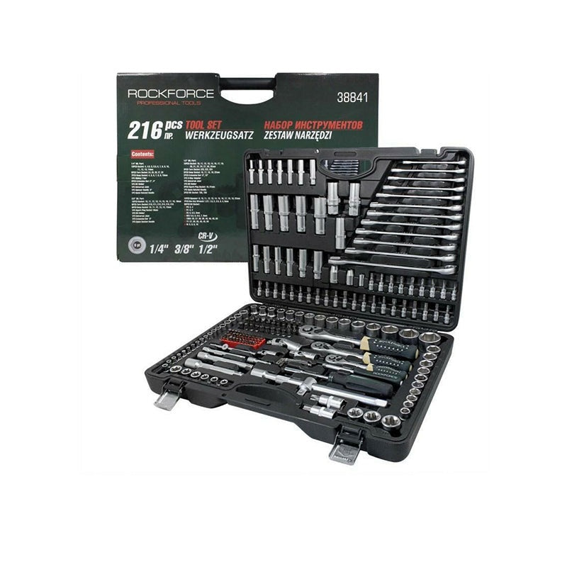Sleutelset Rockforce 216 dlg.