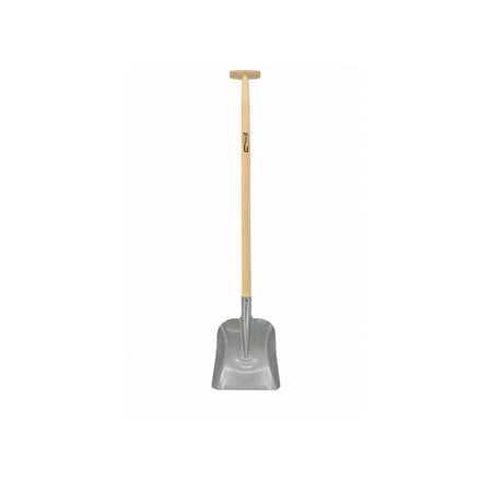 Stalen zandschop 23x26cm met houten handvat