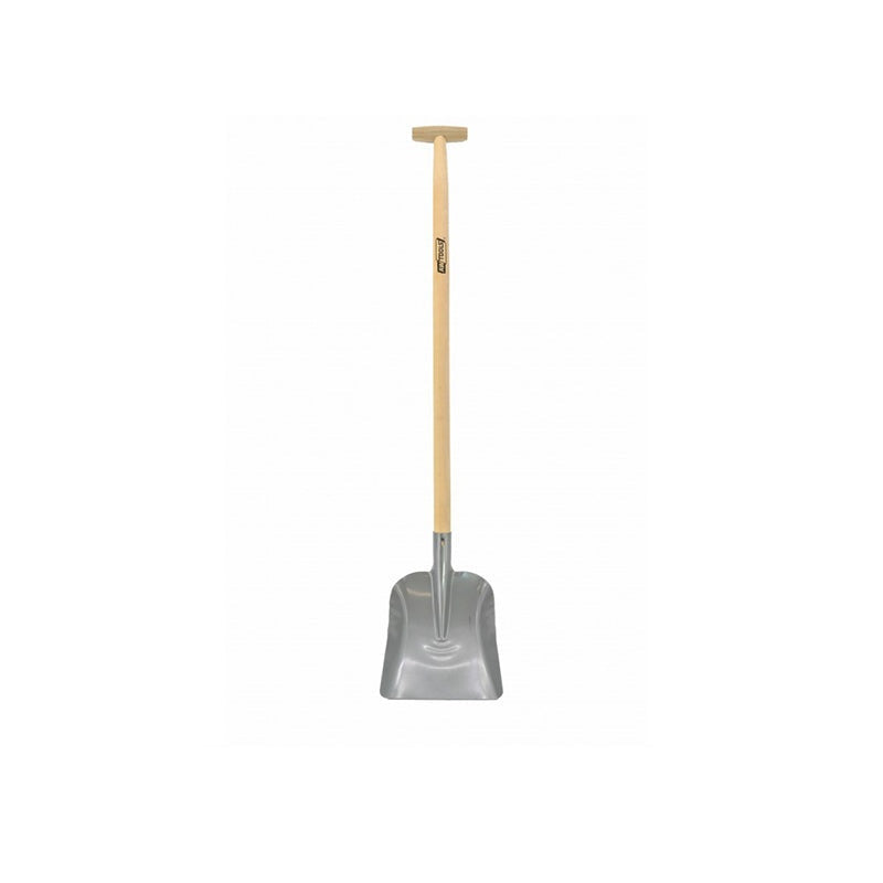Stalen zandschop 23x26cm met houten handvat