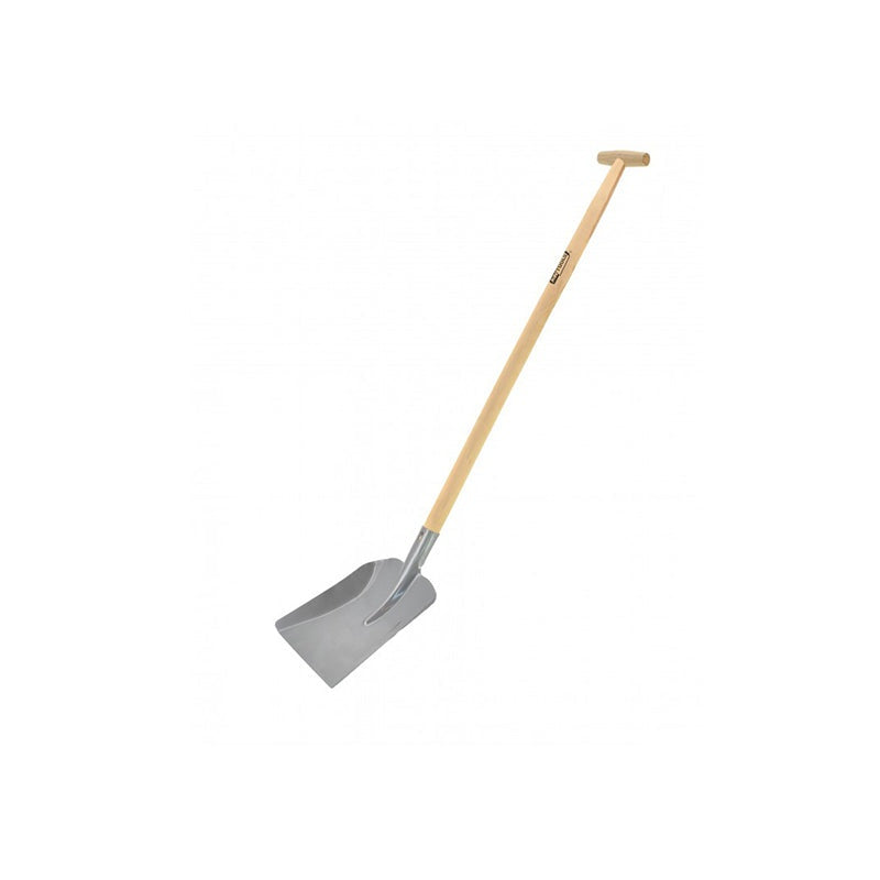 Stalen zandschop 23x26cm met houten handvat