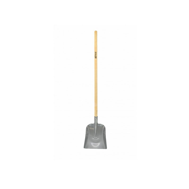 Stalen zandschop 23x27cm met houten handvat