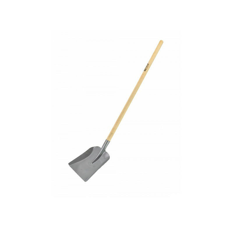 Stalen zandschop 23x27cm met houten handvat