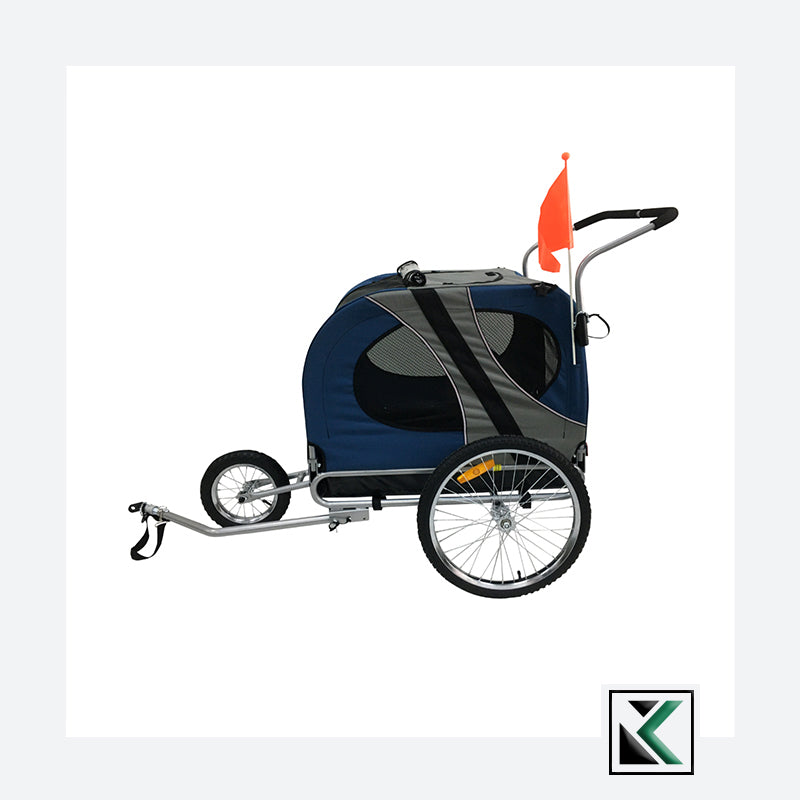 Topmast Easy Flow Hondenfietskar Blauw L