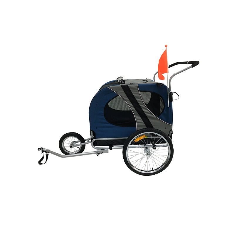 Topmast Easy Flow Hondenfietskar Blauw L