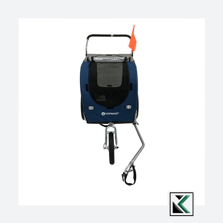 Topmast Easy Flow Hondenfietskar Blauw L