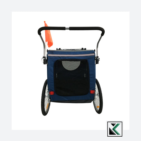 Topmast Easy Flow Hondenfietskar Blauw L