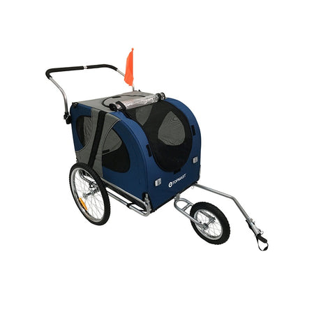 Topmast Easy Flow Hondenfietskar Blauw L