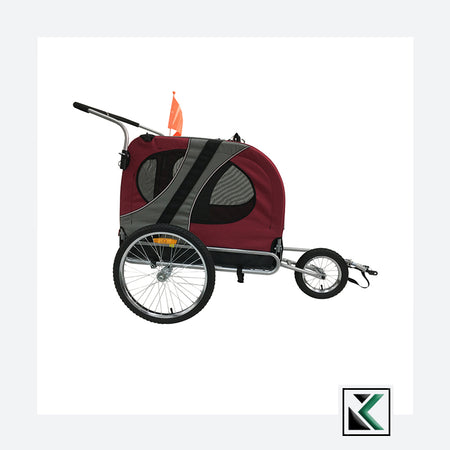 Topmast Easy Flow Hondenfietskar Rood L