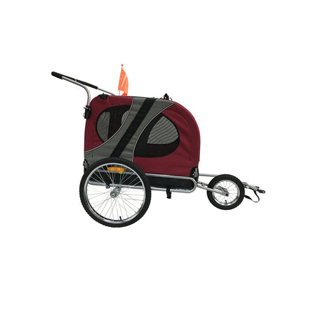 Topmast Easy Flow Hondenfietskar Rood L