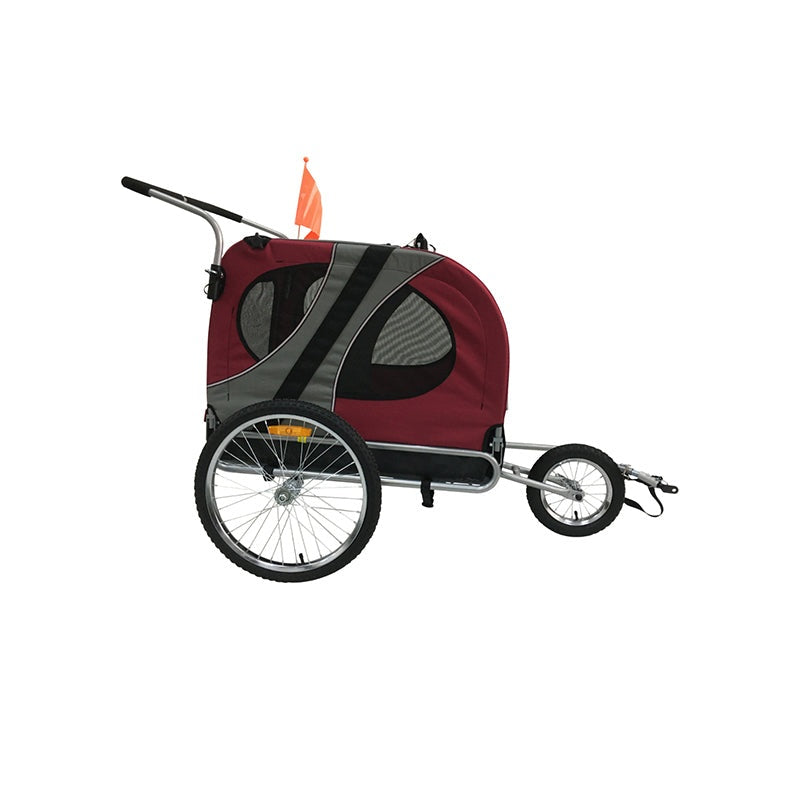 Topmast Easy Flow Hondenfietskar Rood M