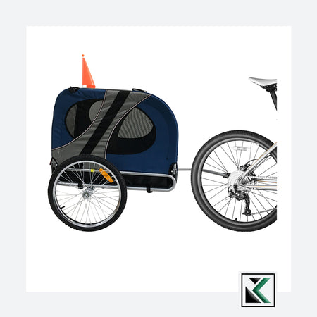 Topmast Original Hondenfietskar L Blauw