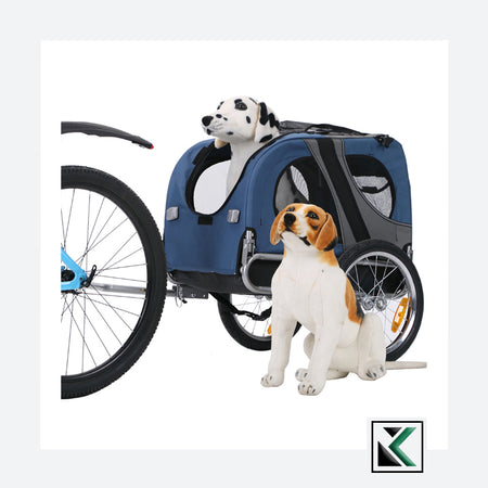 Topmast Original Hondenfietskar M Blauw
