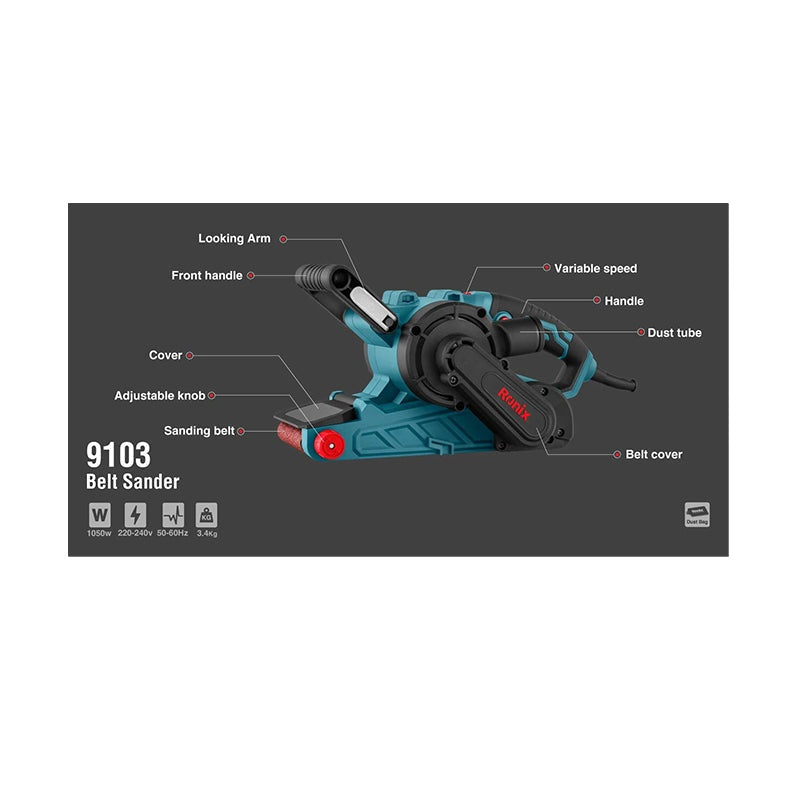 Bandschuurmachine 1050W Ronix 9103