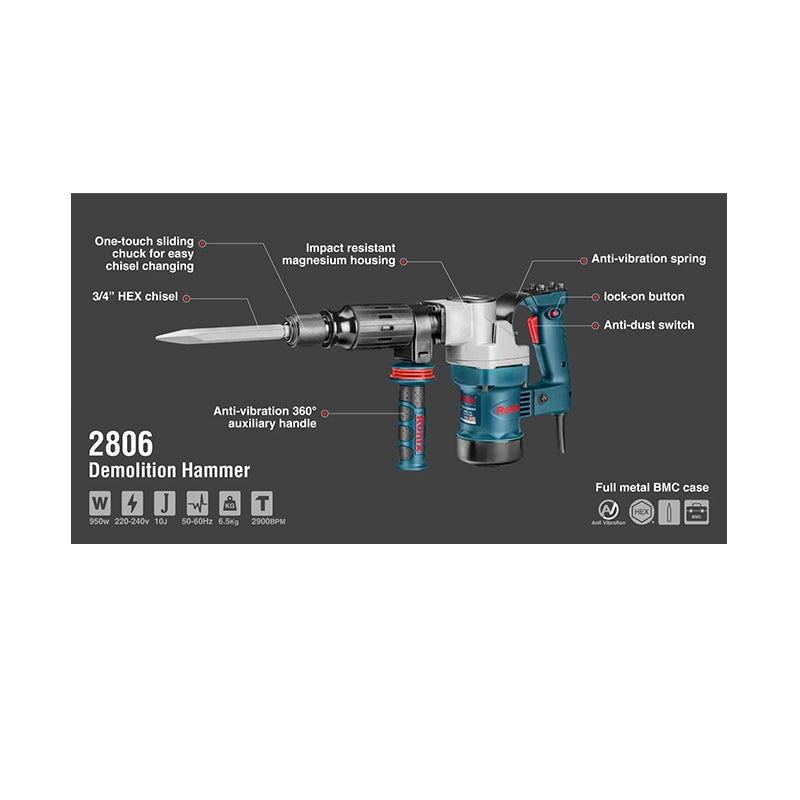 Breekhamer 950W Ronix 2806