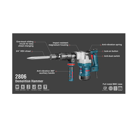 Breekhamer 950W Ronix 2806