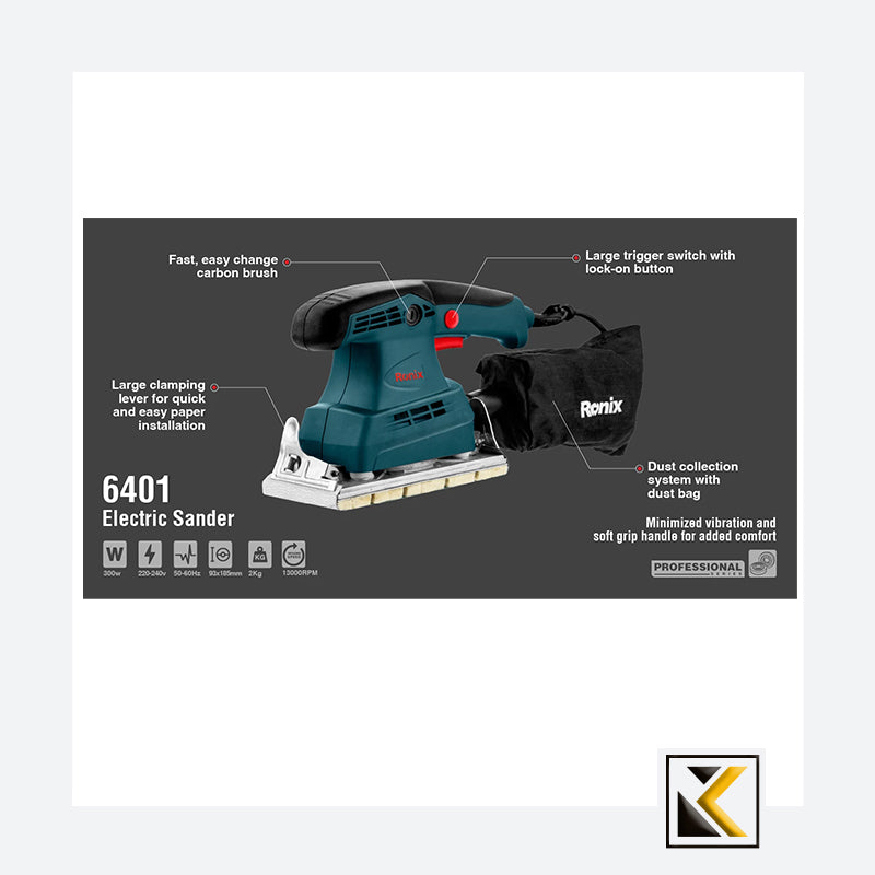 Elektrische schuurmachine 300W Ronix 6401