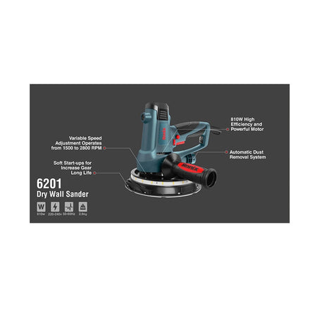 Gipsplaatschuurmachine 810W Ronix 6201