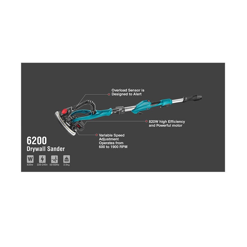 Gipsplaatschuurmachine 820W Ronix 6200