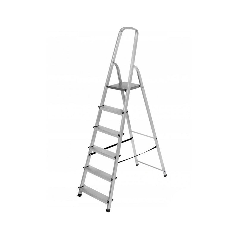 Vrijstaande aluminium ladder met platform 1x6 125 Kg