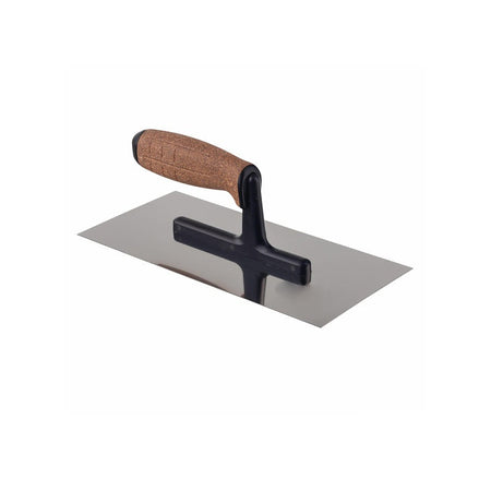 Venetiaanse rvs spaan met polyamide voet 240 mm kurk handvat
