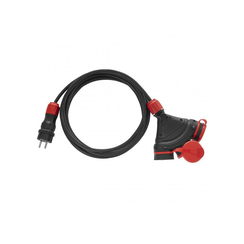 Verlengkabel Professioneel 10m 3-voudig 3x2,5mm IP54 16A/4000W