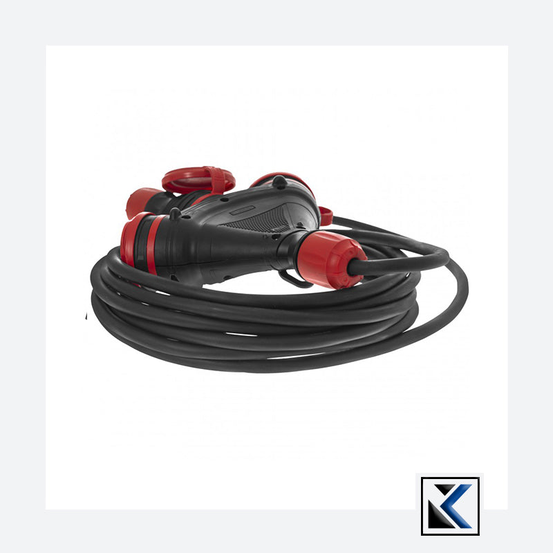 Verlengkabel Professioneel 40m 3-voudig 3x2,5mm IP54 16A/4000W