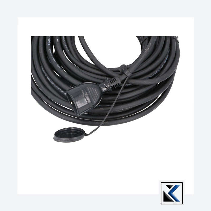 Verlengkabel pro 20m 3x1,5mm zwart
