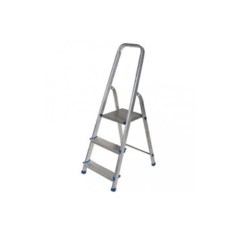 Vrijstaande aluminium ladder met 3 treden