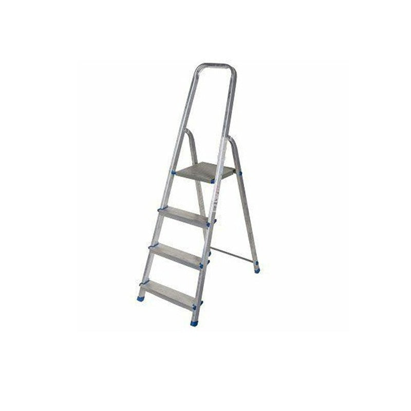 Vrijstaande aluminium ladder met 4 treden
