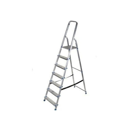 Vrijstaande aluminium ladder met 7 treden