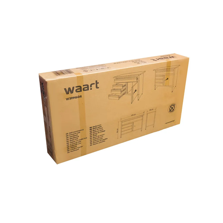 Werkbank 120x60 Drie Laden, Kast