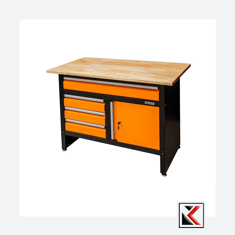 Werkbank 120x60 Drie Laden, Kast