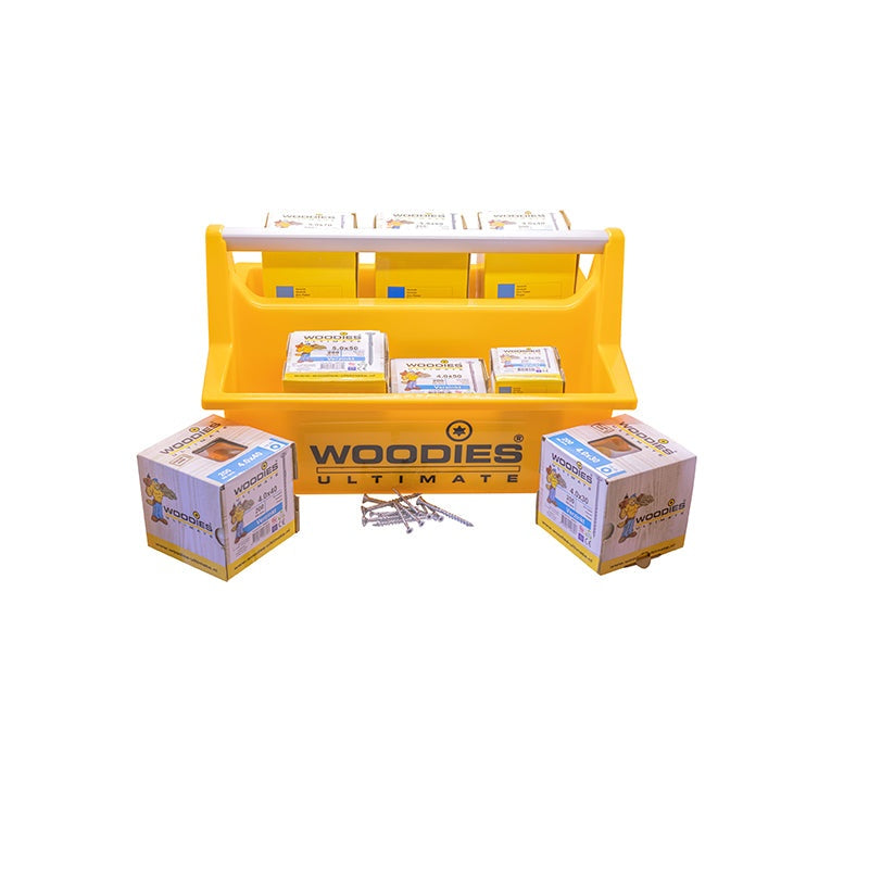 Woodies Ultimate draagkist inclusief 3.000 schroeven verzinkt