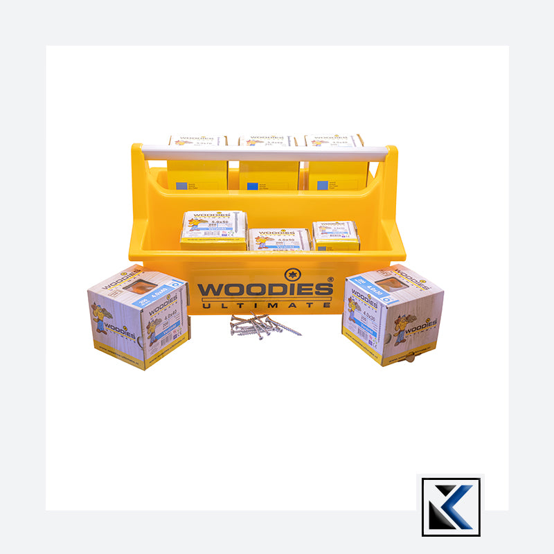 Woodies Ultimate draagkist inclusief 3.000 schroeven verzinkt