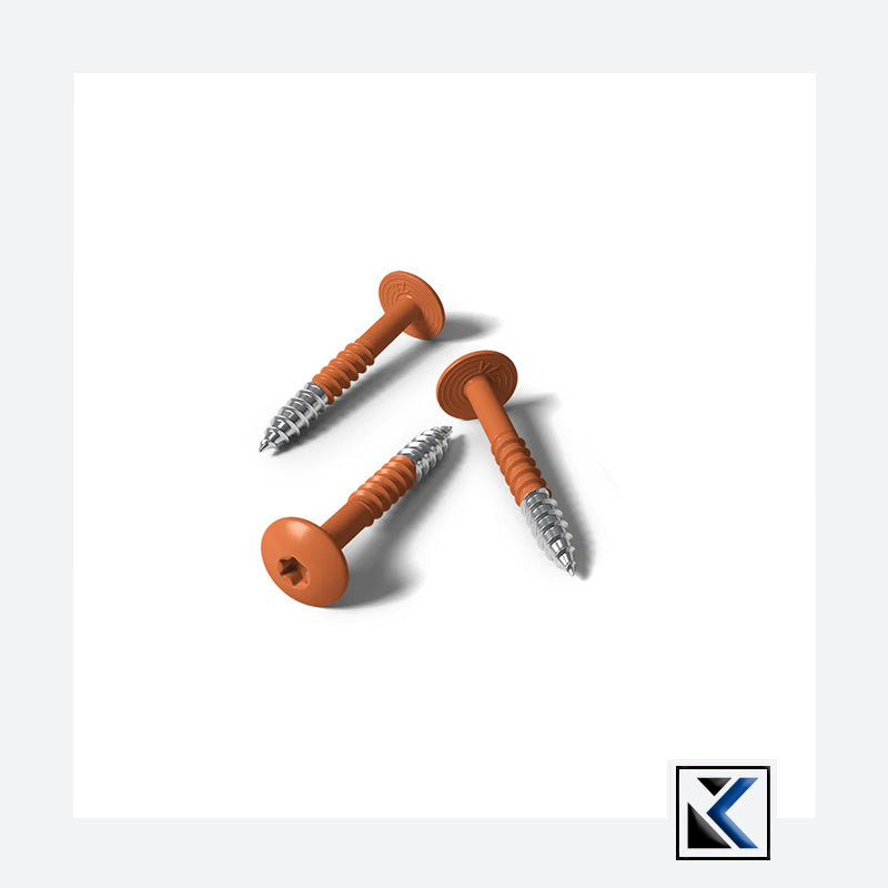 Fisinox kleurkopschroef 4,8 x 50 T20 A2 RAL 8004 koperbruin