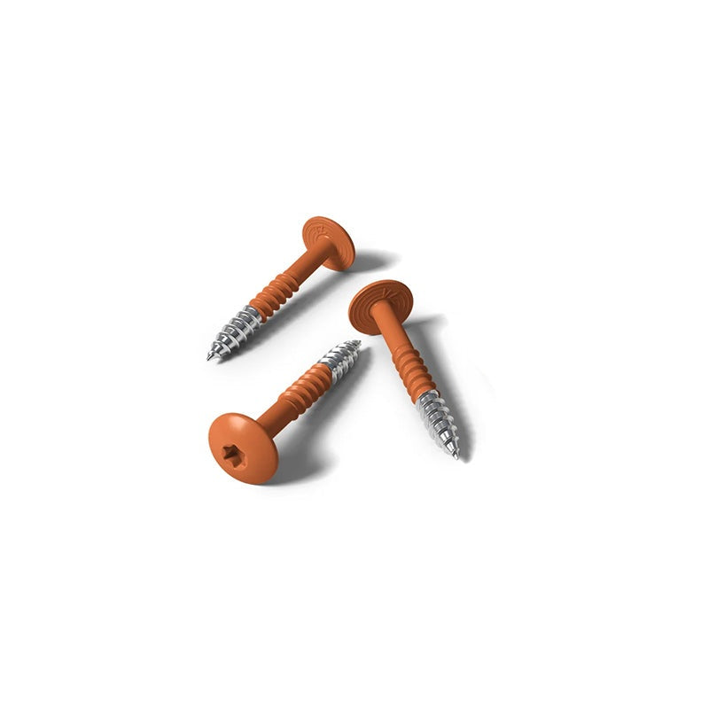 Fisinox kleurkopschroef 4,8 x 50 T20 A2 RAL 8004 koperbruin