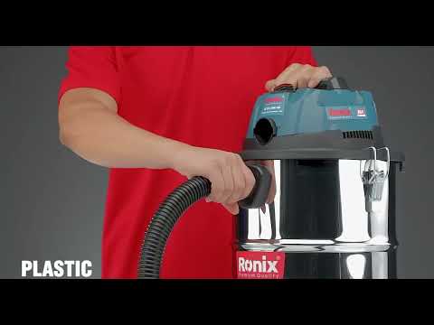 Ronix 8641 compacte snoerloze stofzuiger 20L